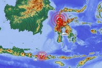 The earthquakes in Indonesia