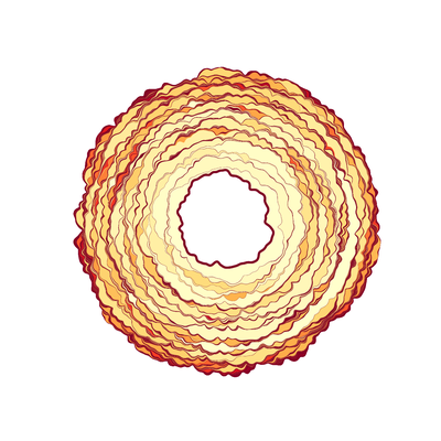 The simulation shows the contact area of a soft solid that is separated from a rough surface. Each coloured spot corresponds to an instability of the contact. The different colour intensity shows how much energy is lost in the process. Source: Antoine Sanner, Lars Pastewka.