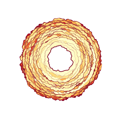 The simulation shows the contact area of a soft solid