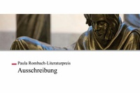 Ausschreibung des Paula Rombach-Literaturpreises