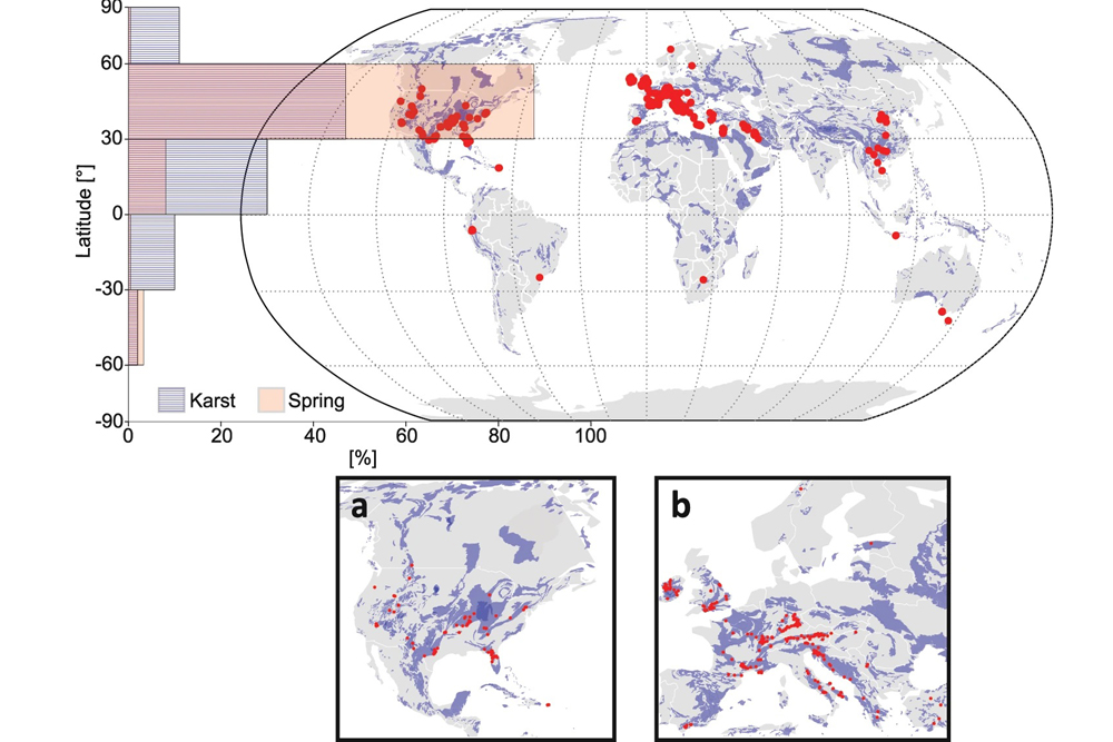 Globale Datenbank für Karstquellenabflüsse