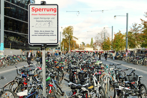 Ausweichplätze für Fahrräder